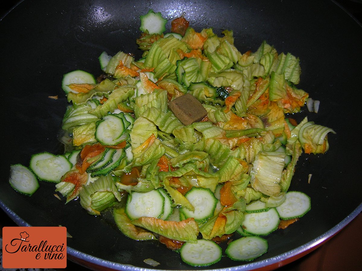 Fiori di zucca e zucchine