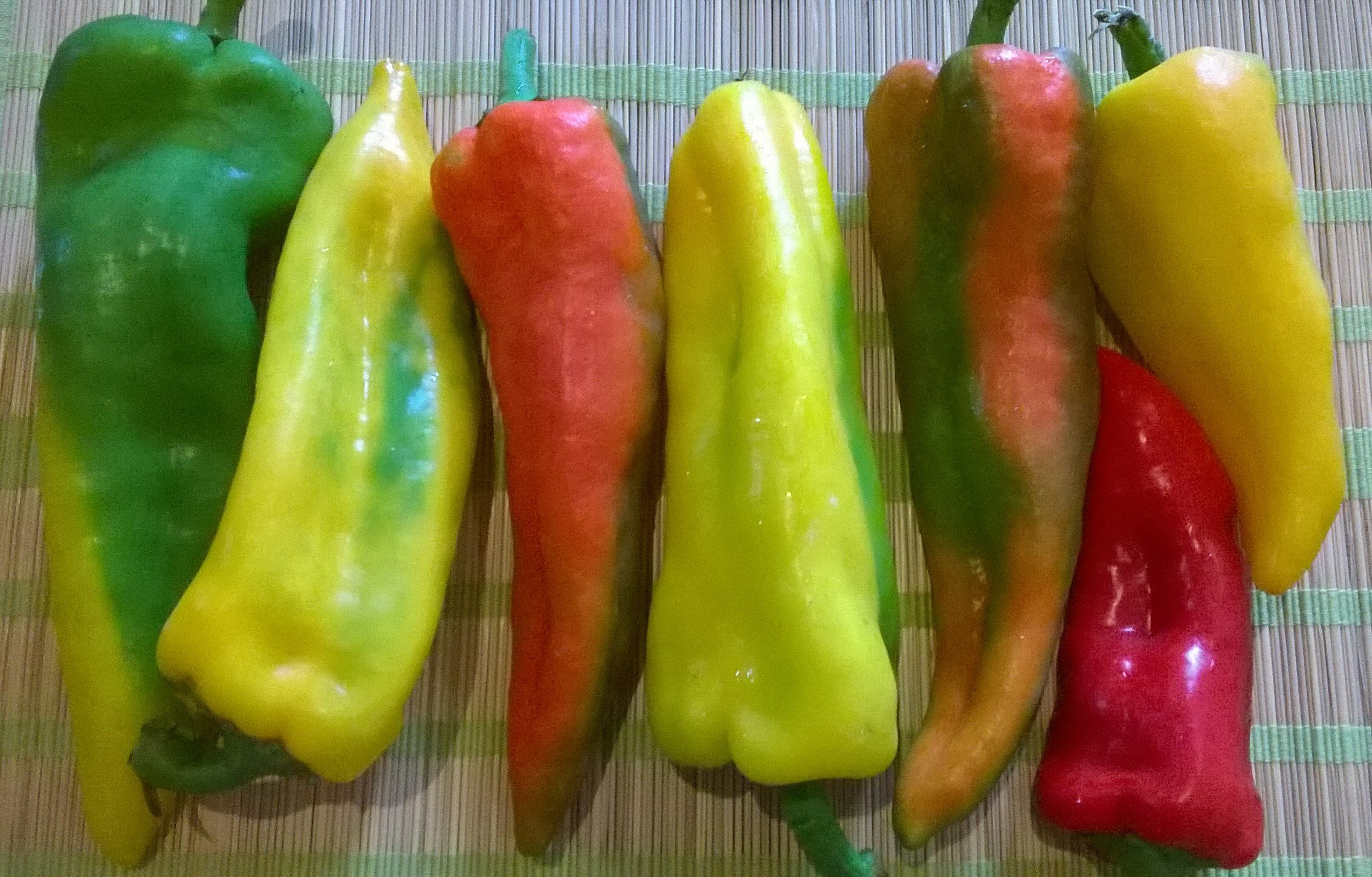 peperoni, fantasia di colori