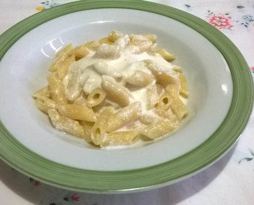 Pennette con ricotta e pecorino