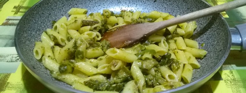 Pennette zucchine e guanciale