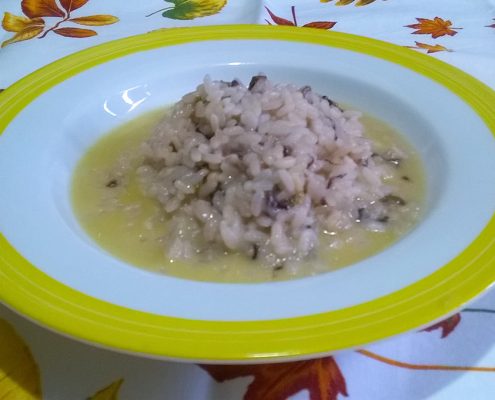 Risotto radicchio e galbanino
