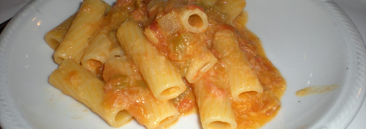 rigatoni al sugo di melanzane