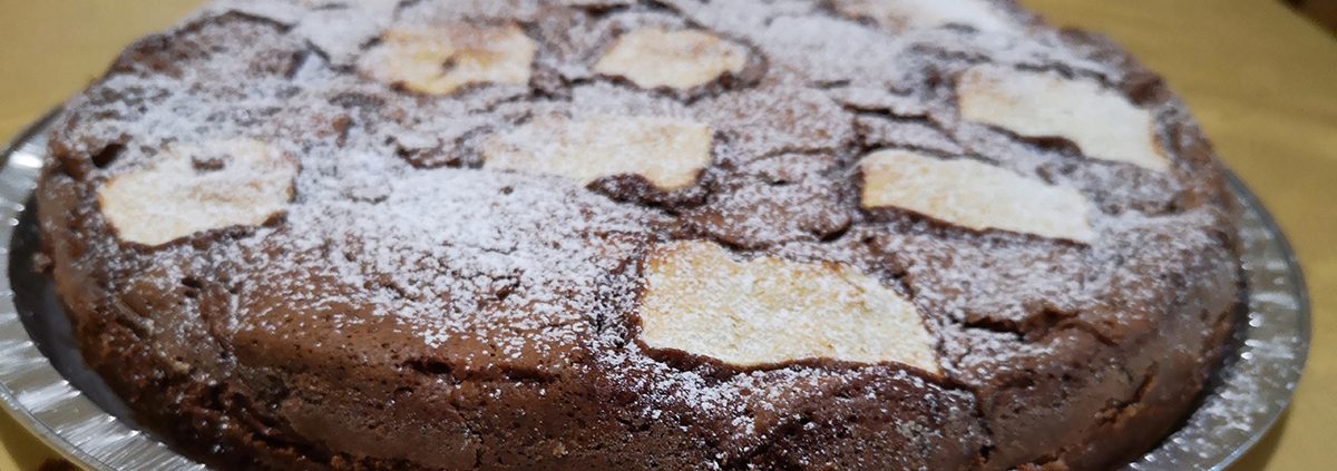 torta di mele e cioccolato