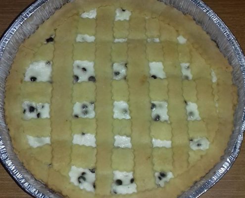 Crostata alla ricotta e gocce di cioccolato