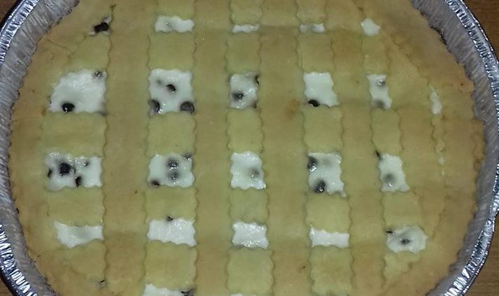 Crostata alla ricotta e gocce di cioccolato