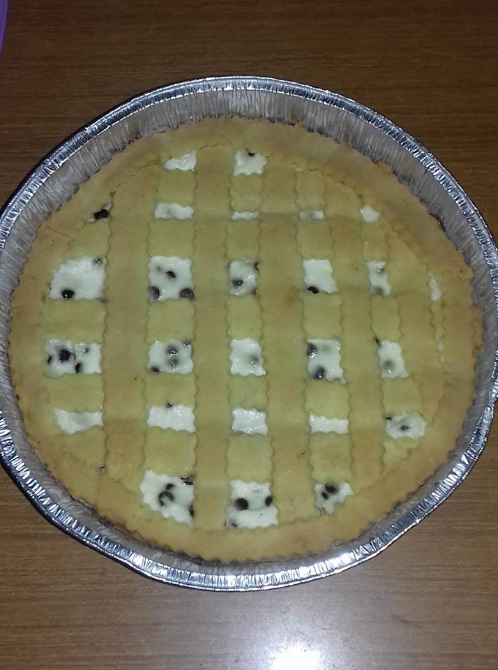 Crostata alla ricotta e gocce di cioccolato