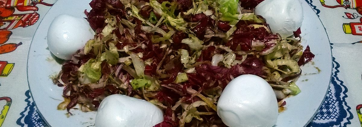 Insalata di radicchio e mozzarella