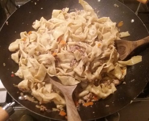 Pappardelle al ragù bianco