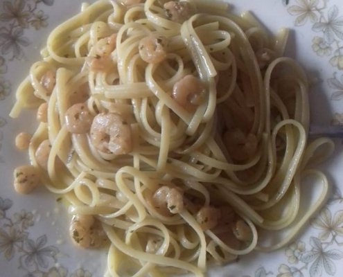 Linguine ai gamberi