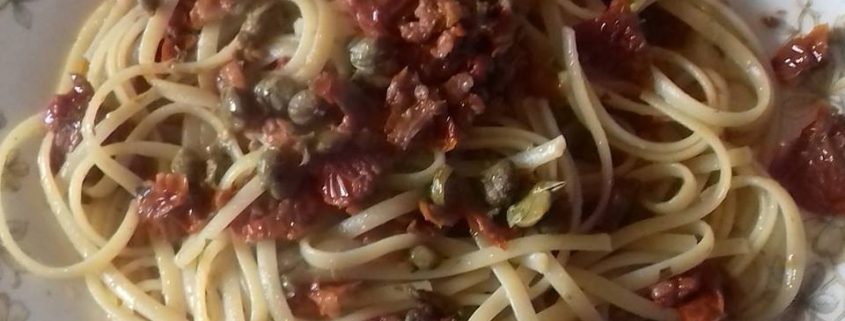 Linguine ai pomodori essiccati