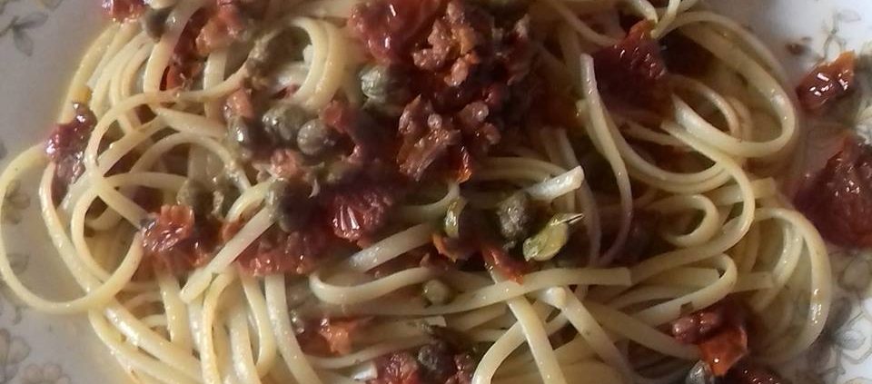 Linguine ai pomodori essiccati