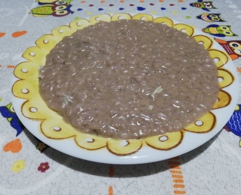 risotto radicchio e gorgonzola