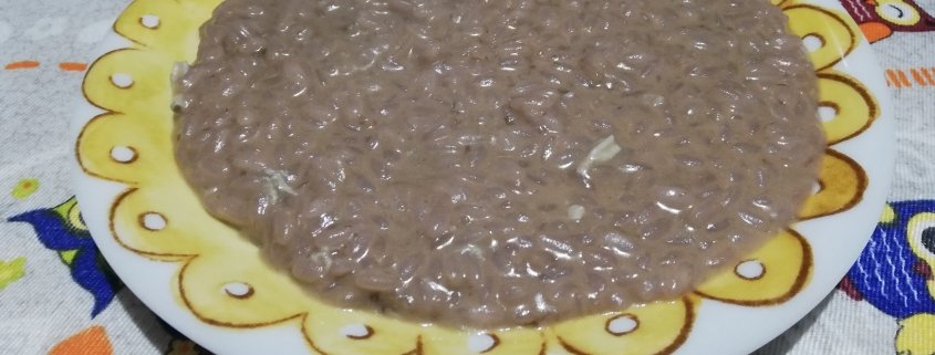 risotto radicchio e gorgonzola