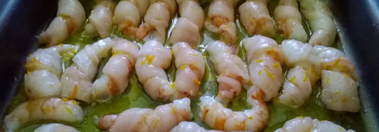 -involtini di gamberi e sogliola