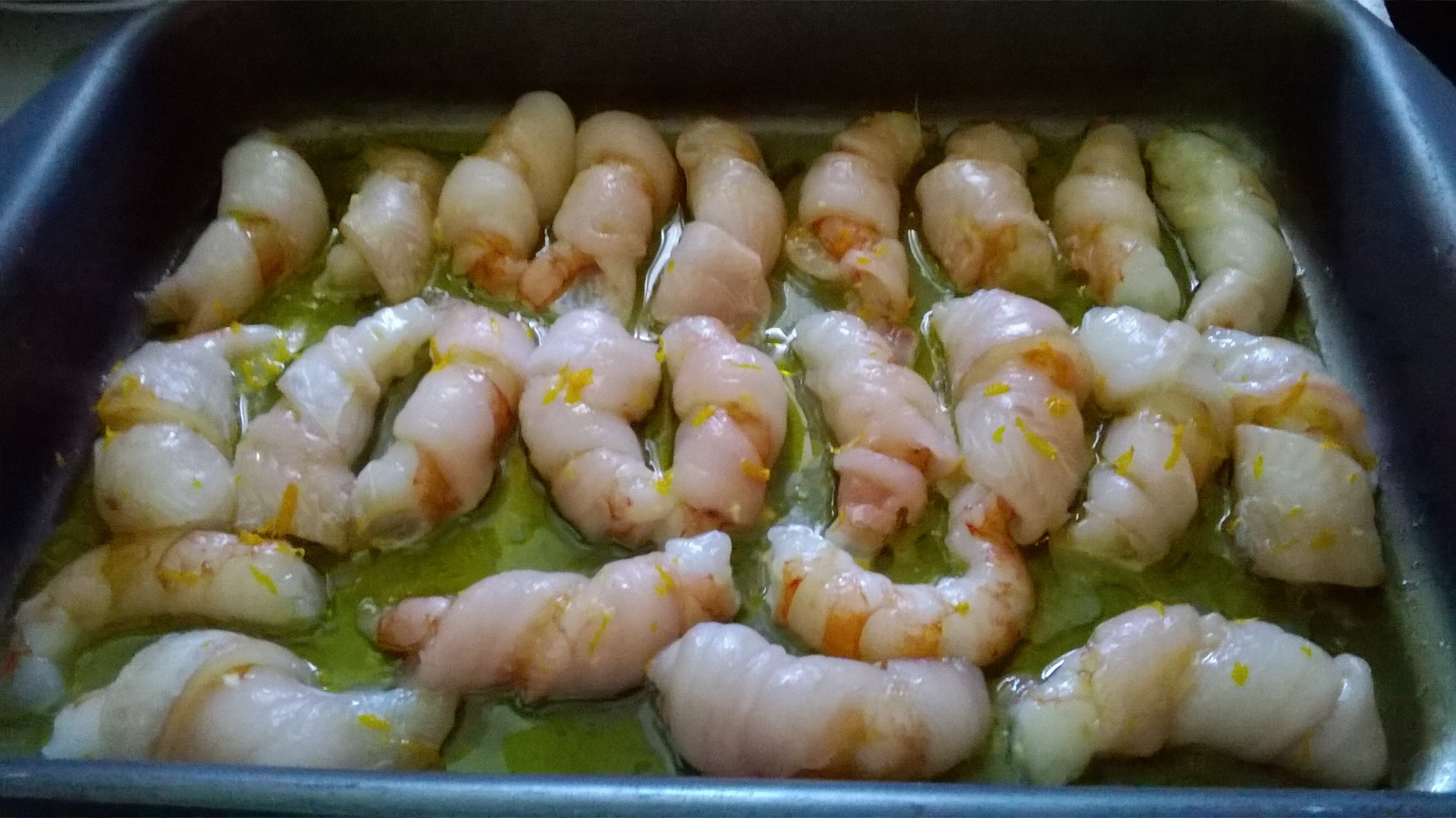 -involtini di gamberi e sogliola