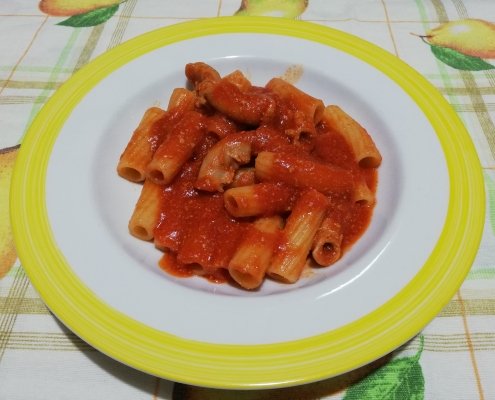 rigatoni con la pajata