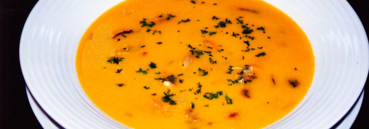 crema di cozze e peperoni allo zafferano