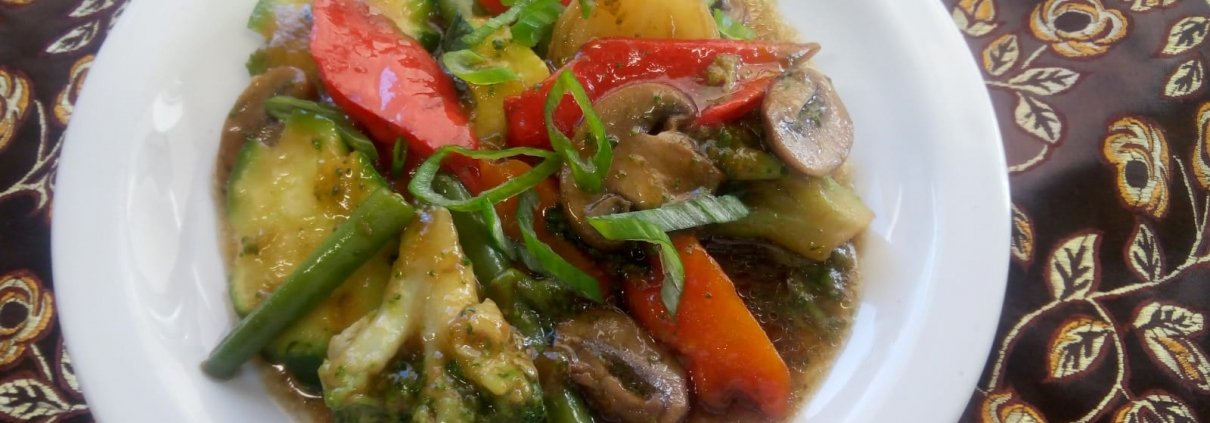 verdure miste con soia e olio di sesamo