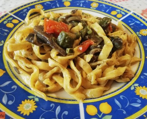 fettuccine fantasia di primavera