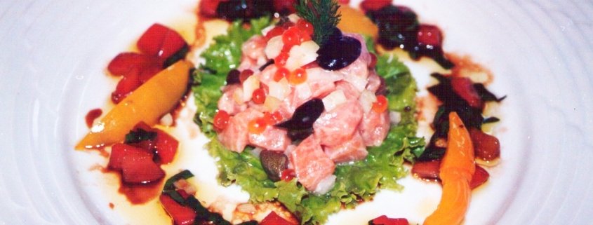 Insalata di salmone fresco