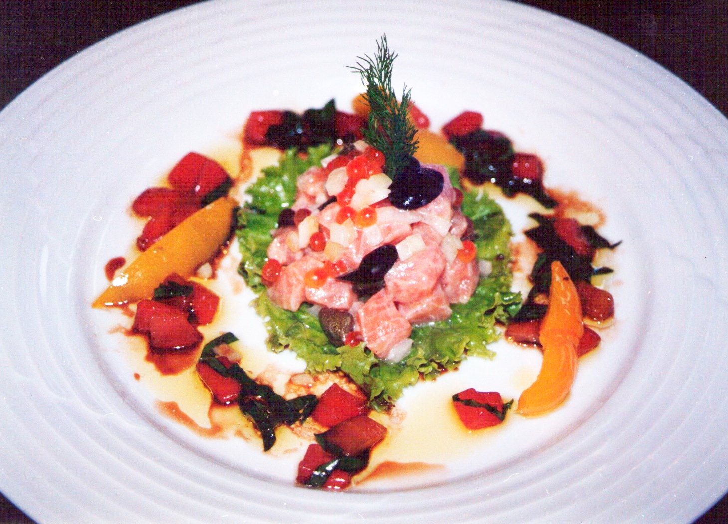 Insalata di salmone fresco