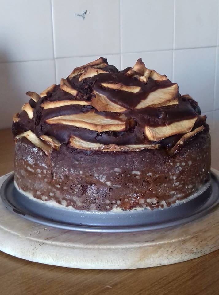Torta cioccolato e mele