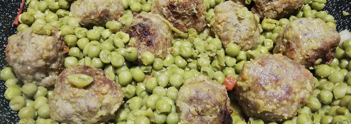 polpette e piselli