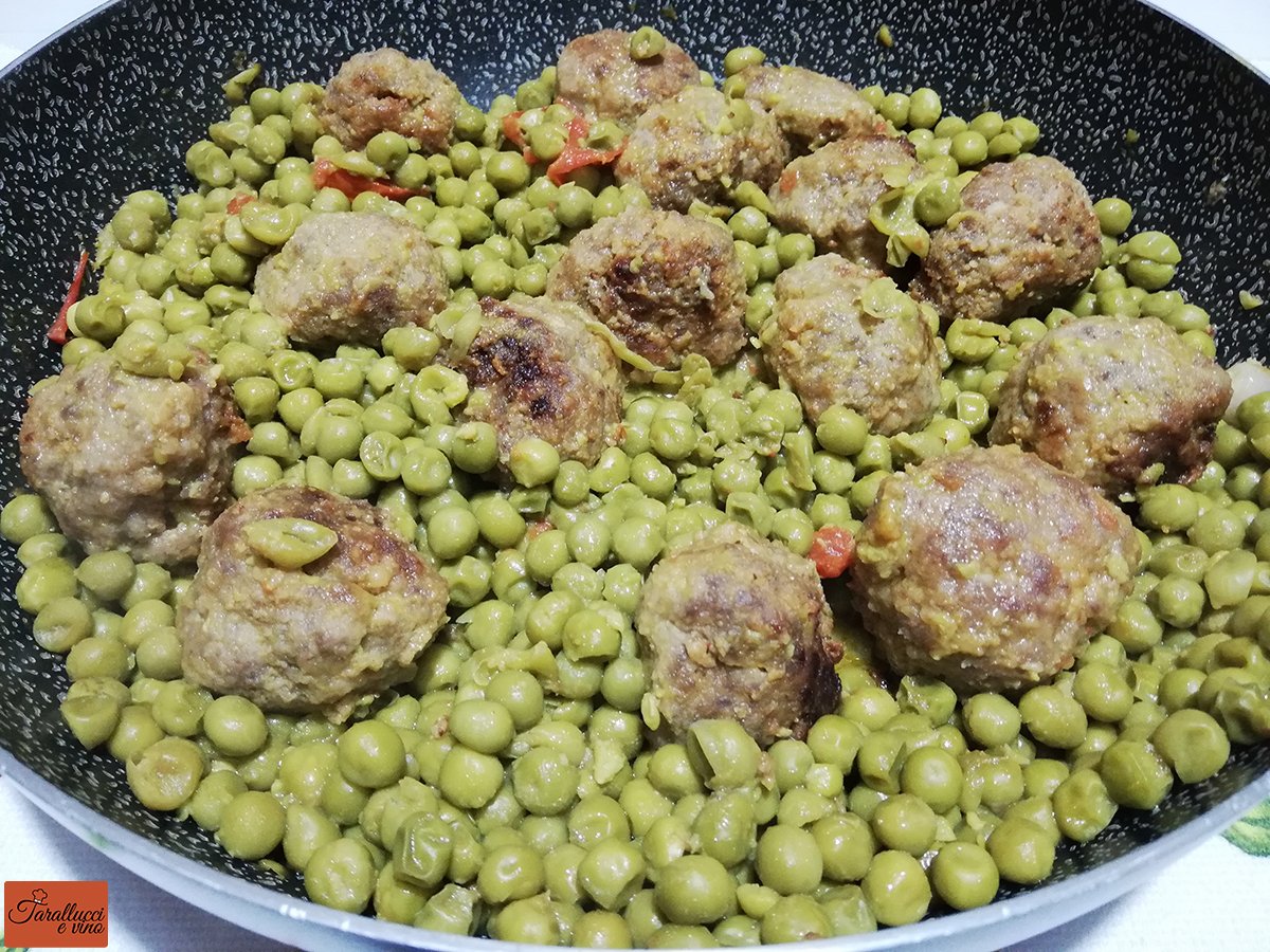 polpette e piselli