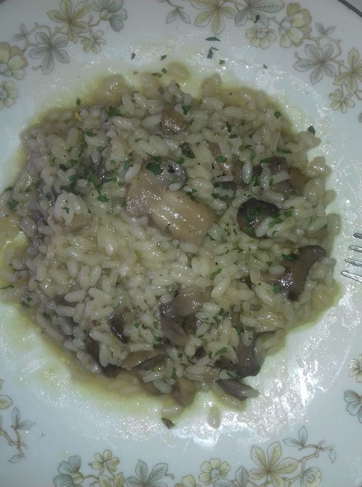 risotto i funghi champignon