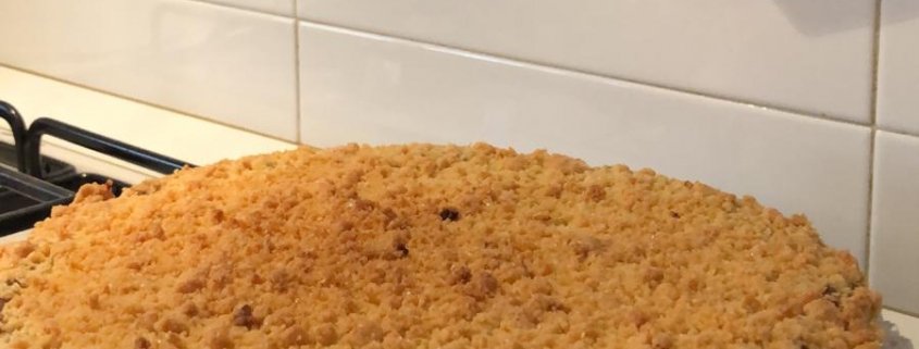 sbriciolata con ricotta e cacao