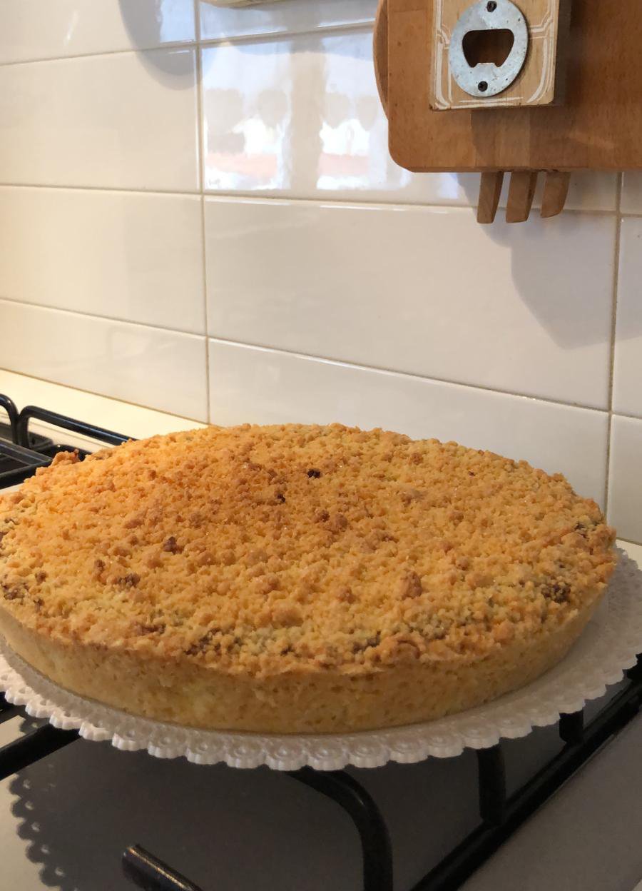 sbriciolata con ricotta e cacao