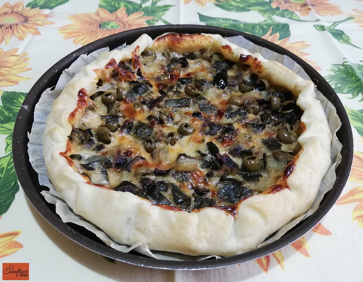 torta rustica con zucchine e olive