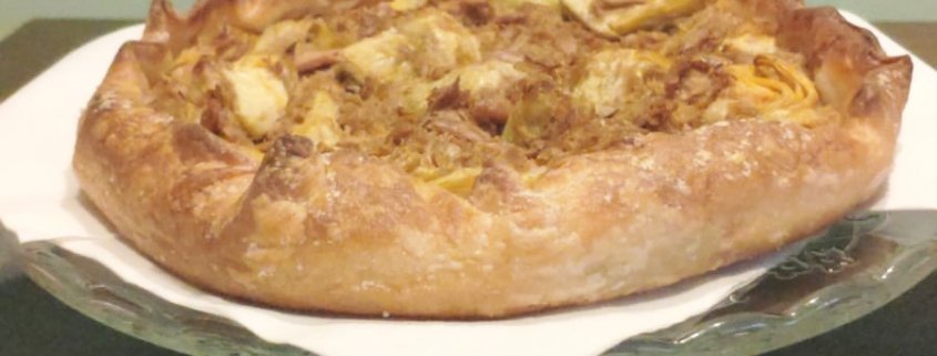 torta salata tonno e carciofini