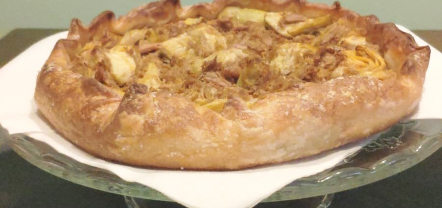torta salata tonno e carciofini