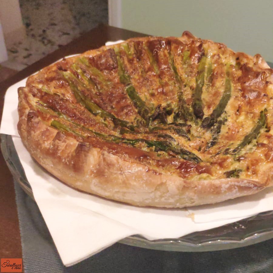 torta salata uova e asparagi