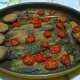 zucchine, cipolle e pomodorini gratinati