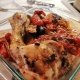 Pollo al forno con pomodori e cipolle