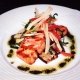Salmone alla griglia con melanzane e finocchi