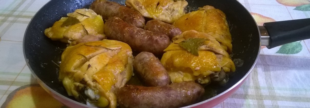 Pollo e salsicce alla cacciatora