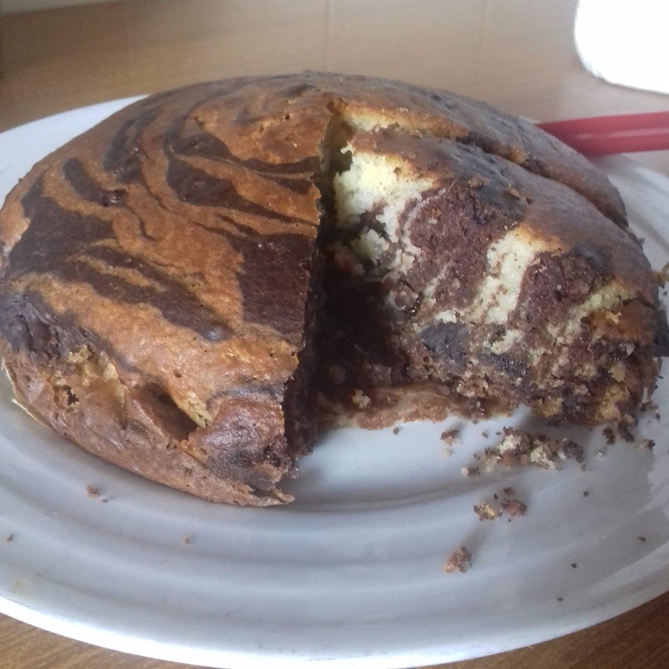 torta marmorizzata al cocco
