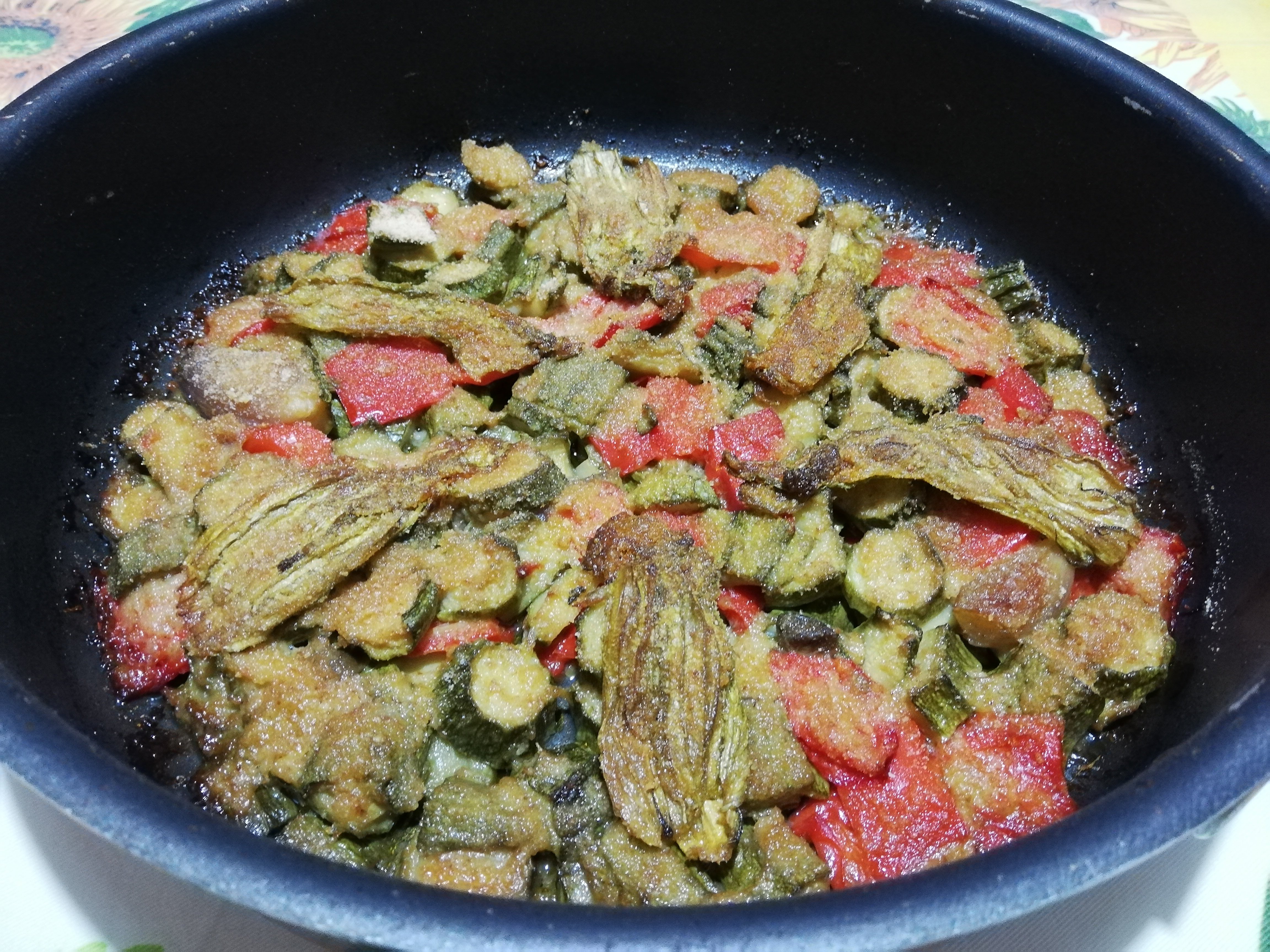 verdure miste gratinate al forno