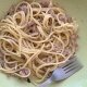 spaghetti al limone e tonno