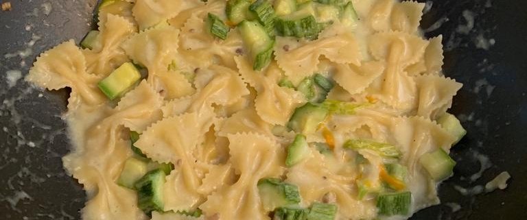 Pasta risottata zucchine e Philadelphia