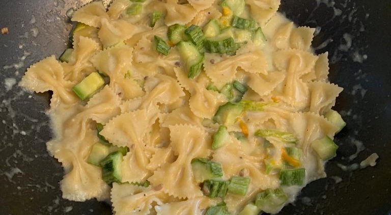 Pasta risottata zucchine e Philadelphia