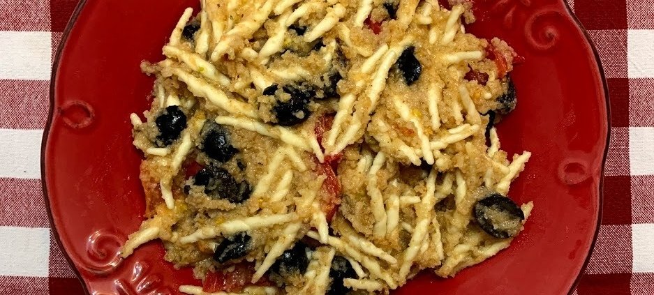 Trofiette sabbiate alla Mediterranea
