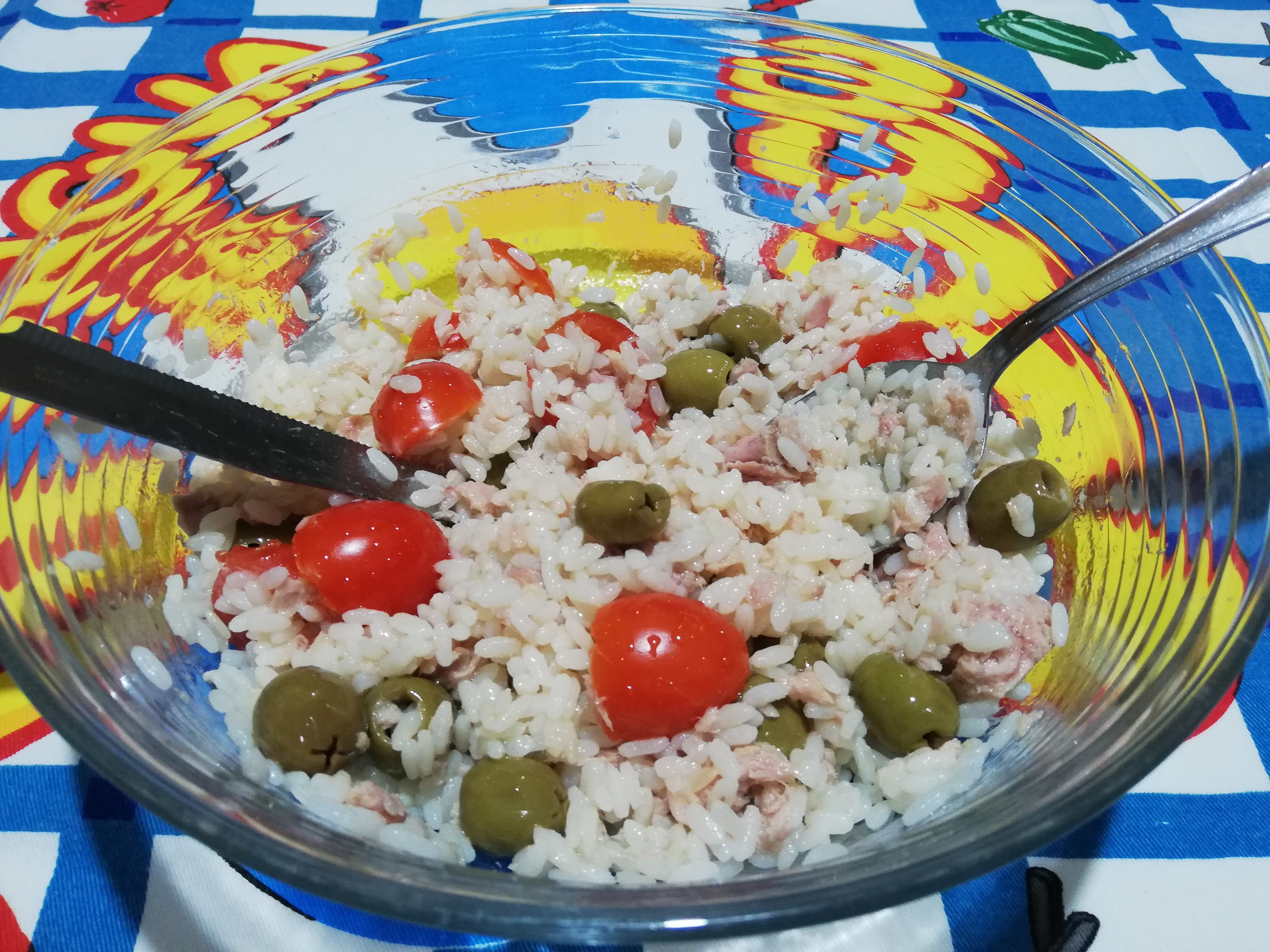 Insalata di riso tricolore