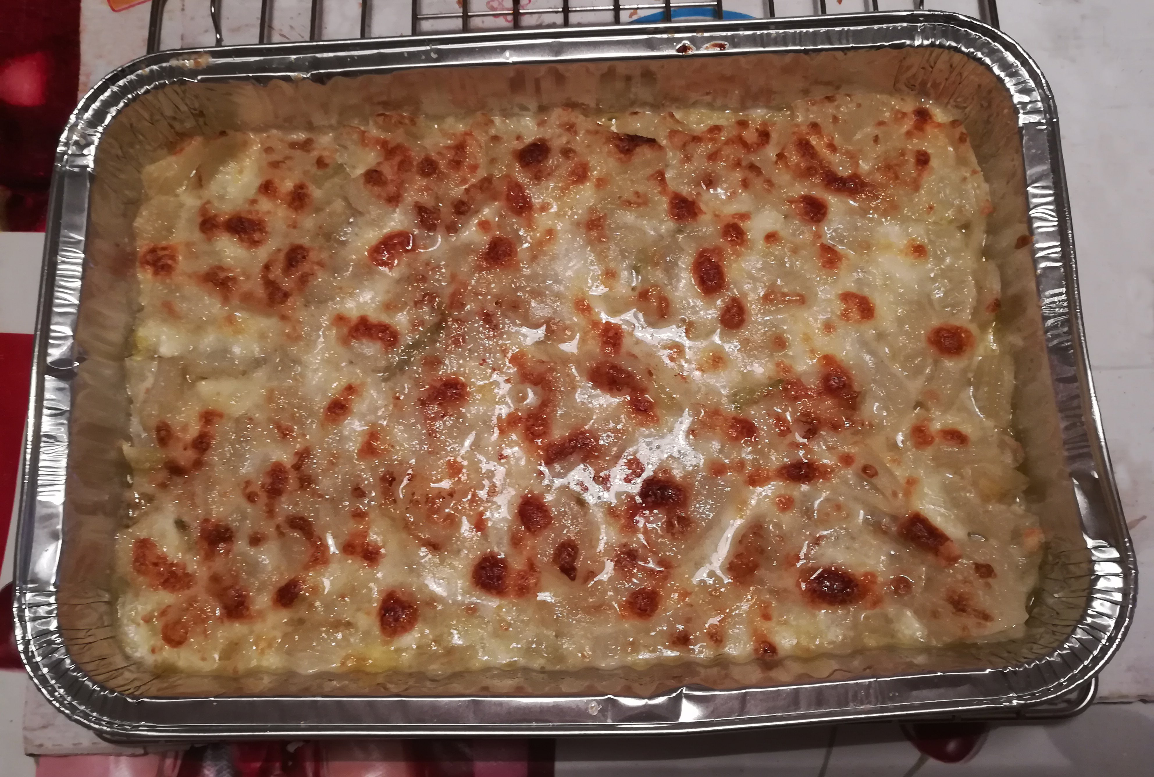 Finocchi gratinati con mozzarella