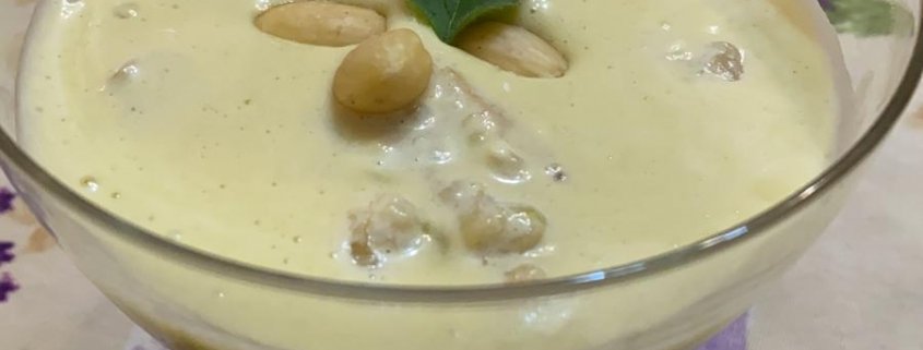 Tiramisù banane e pistacchi