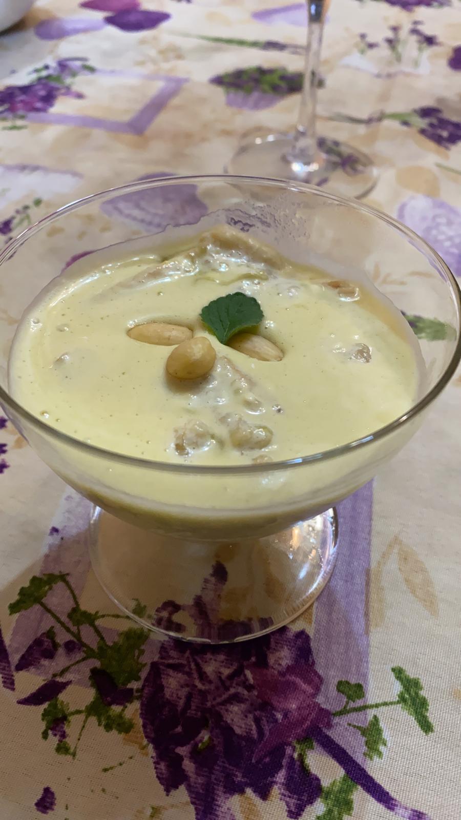 Tiramisù banane e pistacchi
