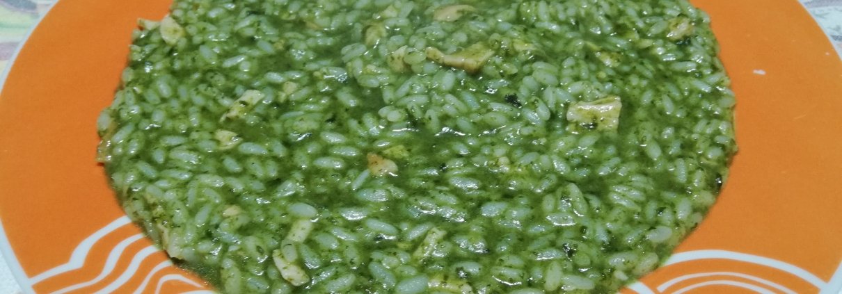Risotto spinaci e salmone